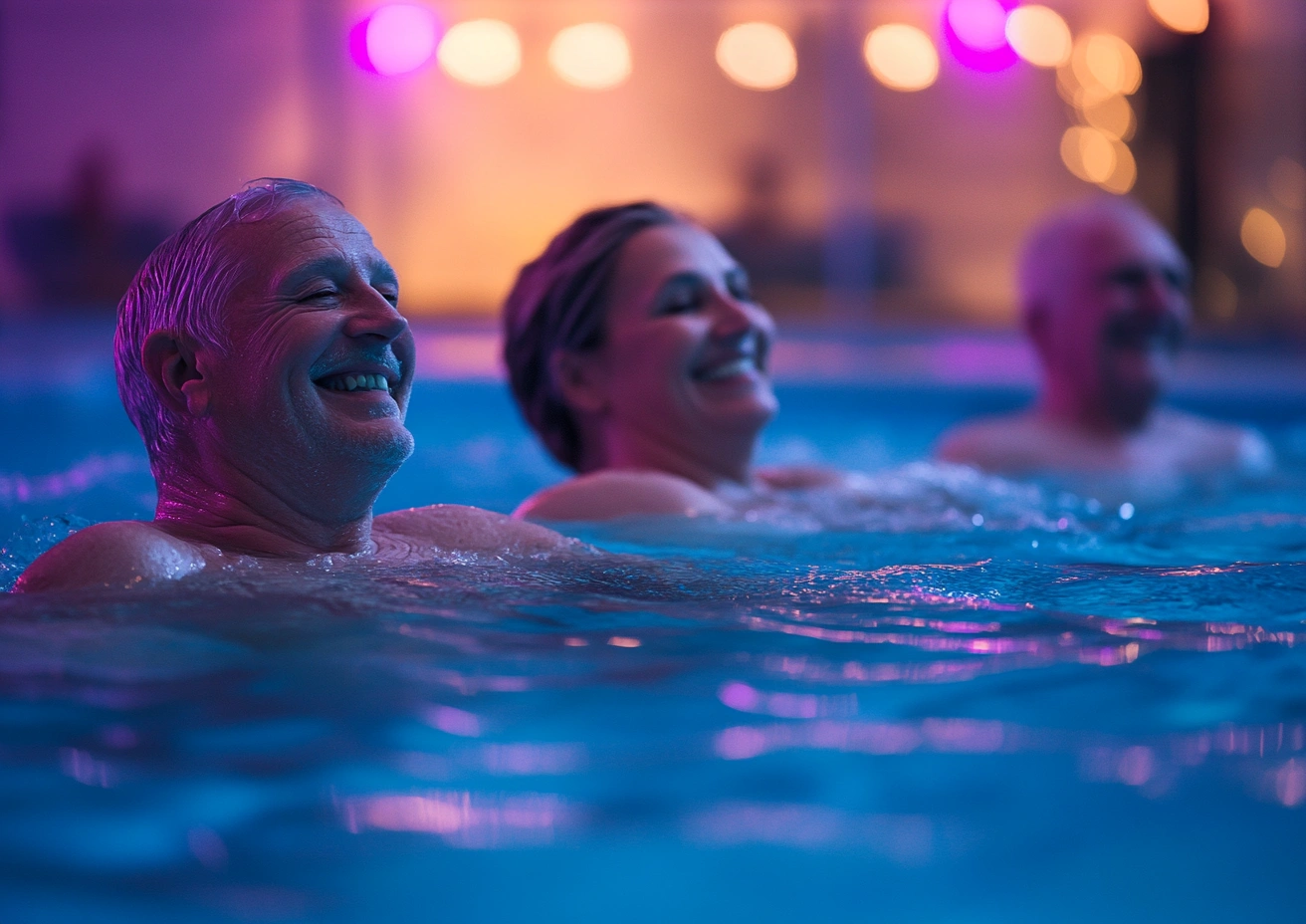 Заняття з аквагімнастики для людей поважного віку